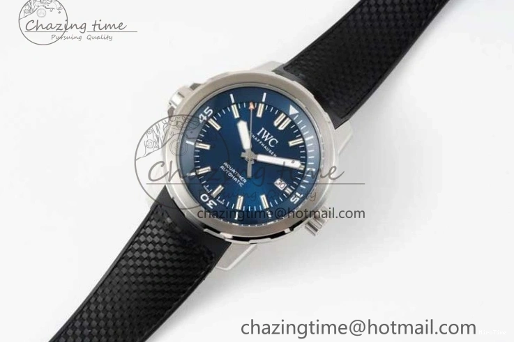 MIROTIME 0403 Aquatimer SS IW3290 RSF 1:1 Best Edition Blue Dial on Black Rubber Strap A Fashionable 7074
